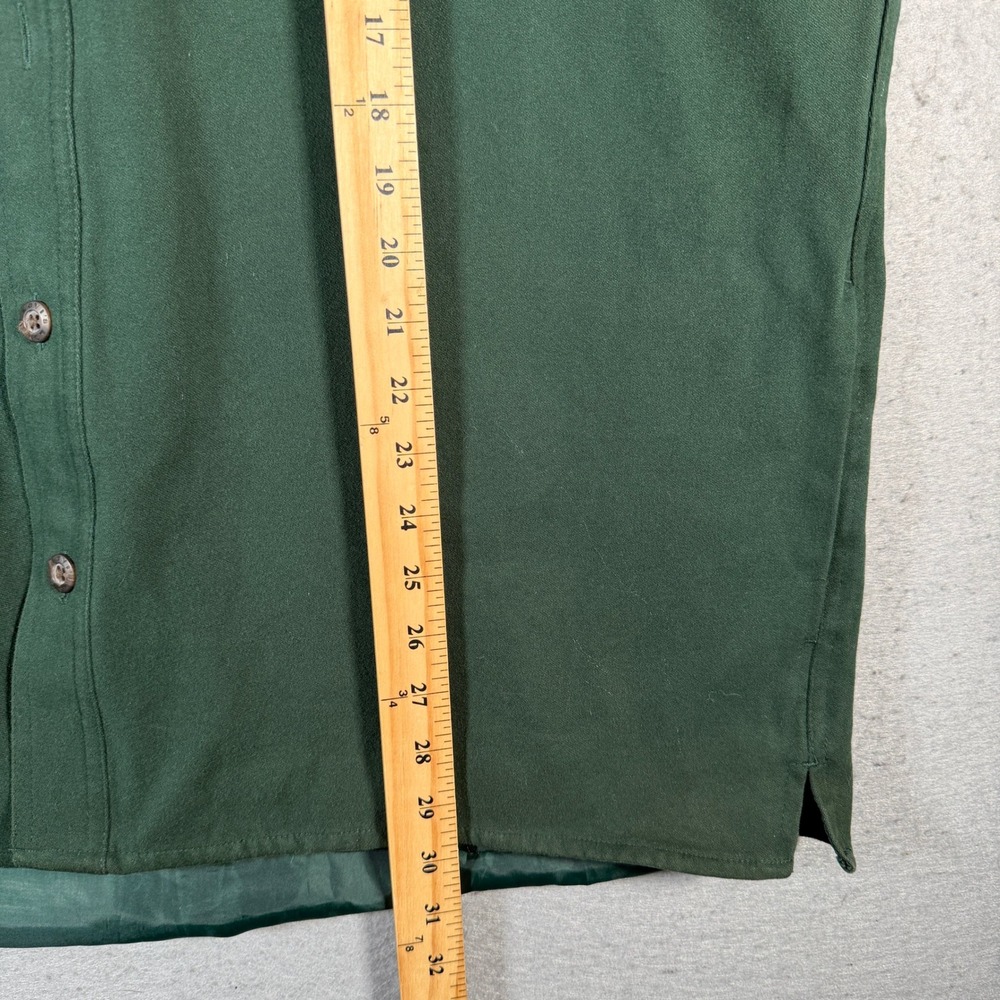 Levi‎ Strauss Co Mens Long Sleeve Button Down Shirt Green Plaid Lined Size L - Picture 8 of 13